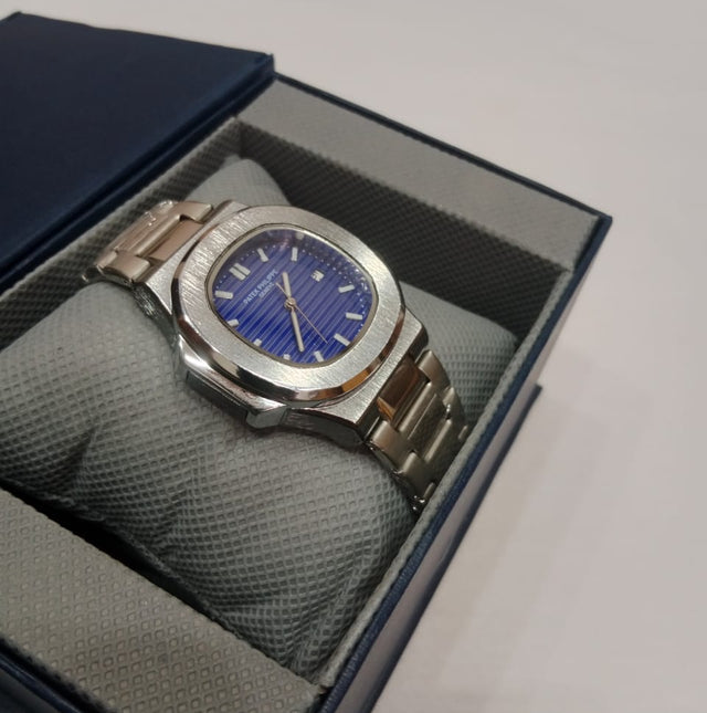 pp silver with blue